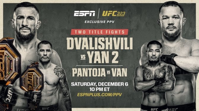LIVE UFC 323 Results & Highlights: Dvalishvili and Pantoja Defend Their Gold to End 2025 1 10fc44cd8170cae55102916afd26e6d9