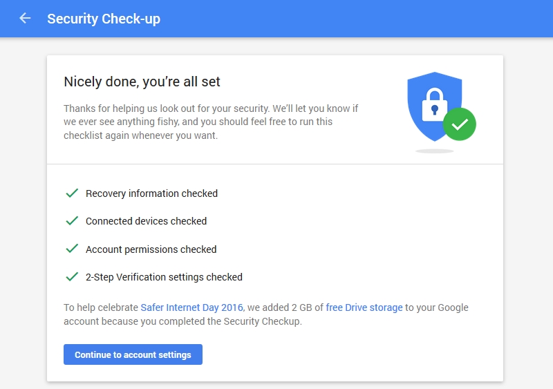 How to Get 2GB Google Drive Storage for Free 1 google security check 2gb drive free ndtv