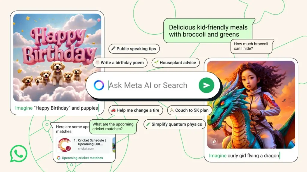 How to Use Meta AI in WhatsApp Individual and Group Chats? 1 meta ai on whatsapp 1733486295634