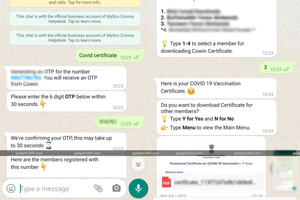 How to Get COVID-19 Vaccination Certificate Through MyGov Corona Helpdesk on WhatsApp 1 mygov covid 1628487425655