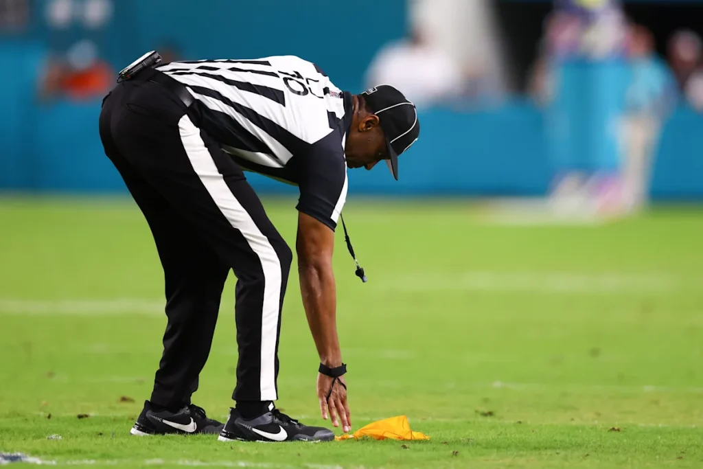 NFL considering allowing replay officials to throw flags for non-football acts during games 1 a5056200 1108 11f1 bdf7 3889e00c068c