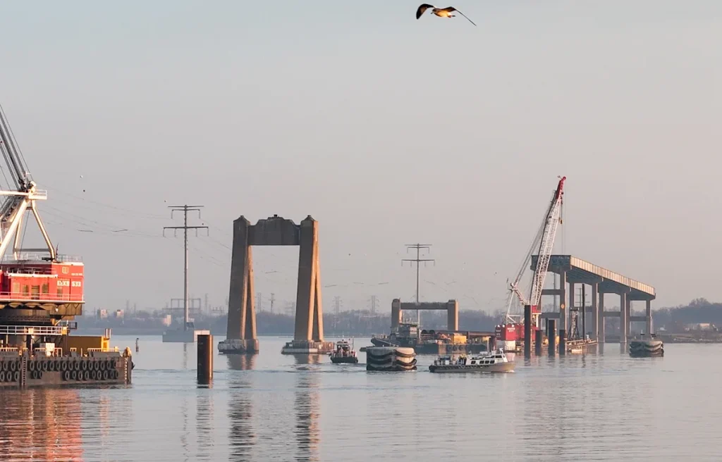2 years after collapse, Key Bridge rebuild accelerates as major construction nears 1 e849e6a8316f6b9ed365a507cef04bde